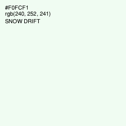 #F0FCF1 - Snow Drift Color Image